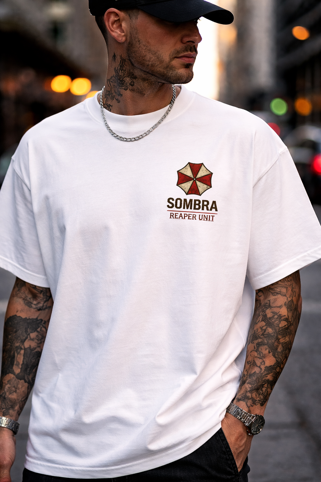 SOMBRA // REAPER UNIT – H.U.N.K. Oversized Graphic Tee